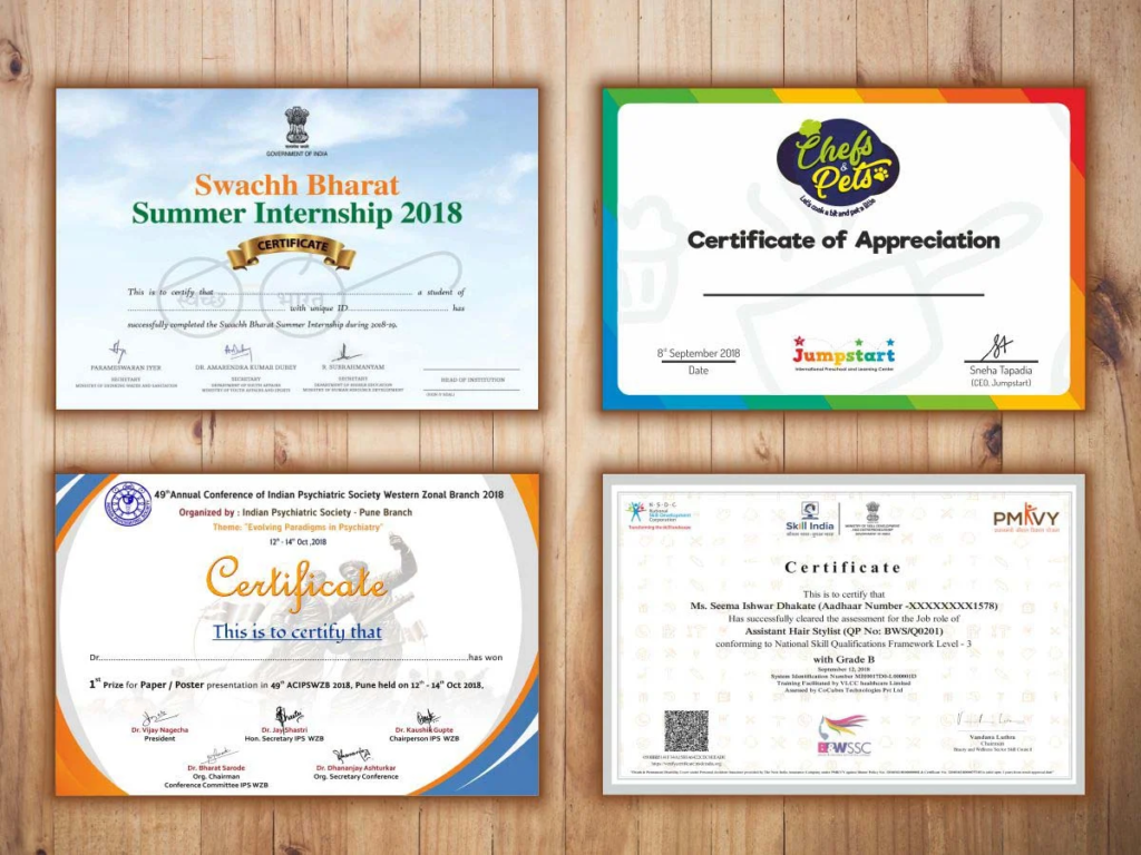 Certificate Printing Greenwich